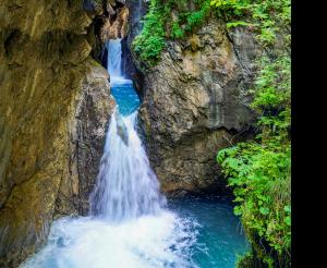Wasserfall in der Sigmund Thun Klamm