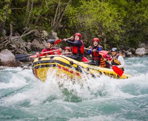 Rafting auf dem Fluss
