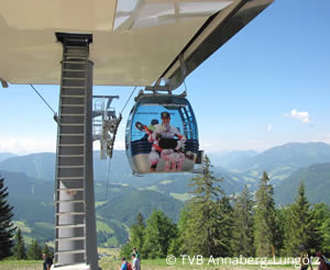 Gondola of the Donnerkogel cable car