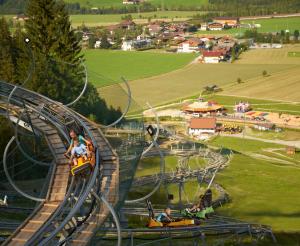 Die Abfahrt ist mehr als 1 km lang