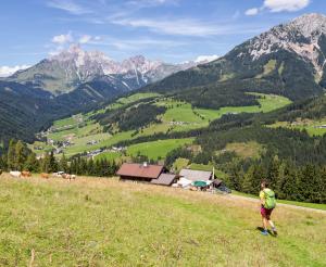 Blick von oben auf die Moosalm