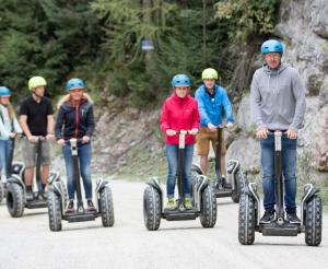 With the Segway into the mountains