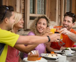 Einkehr auf der Huette