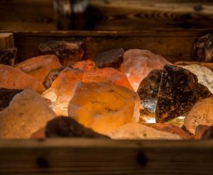 Abgebautes Salz in Hallstatt