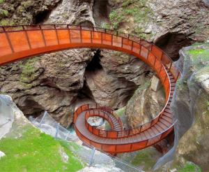 The path through the Liechtenstein gorge