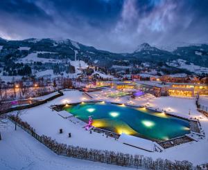 Alpine spa Bad Hofgastein in winter