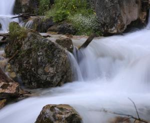 Waterfall in the Silberkar gorge